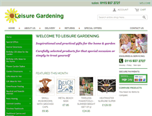 Tablet Screenshot of leisuregardening.co.uk